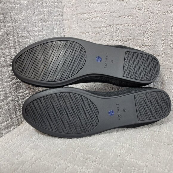 Rothy's The Flats Women's US 10 Black Solid Round Toe Slip On Ballet Shoes - Picture 5 of 9